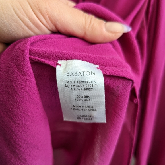 100% silk Aritzia (Babaton) draped wrap blouse - Picture 5 of 5